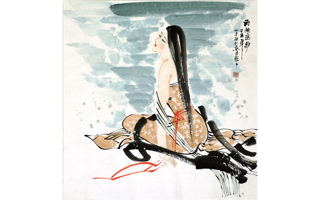 未上架-西施浣纱-王以才作品