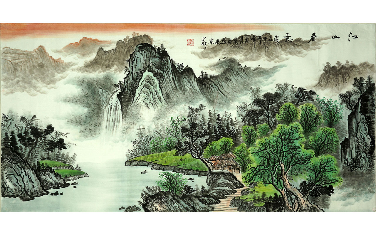未上架-江山春意-张宝君作品
