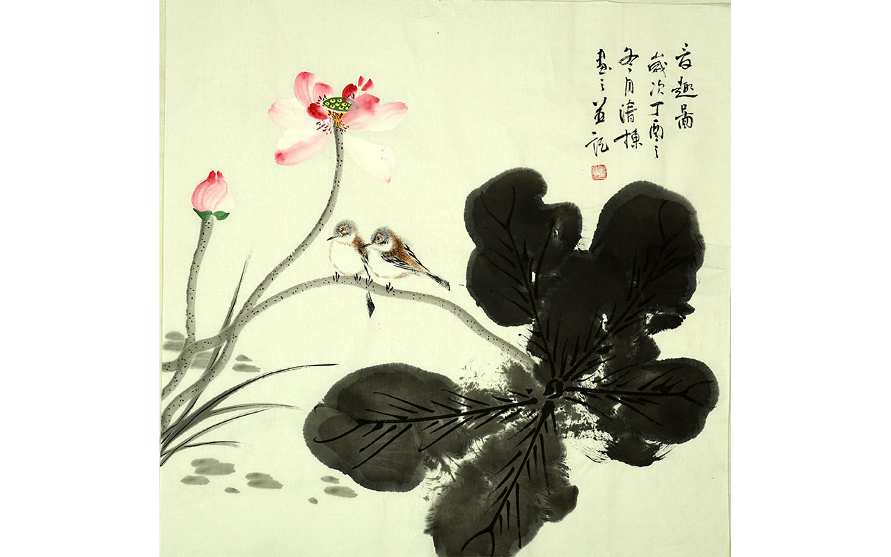 未上架-荷趣图-张清栋