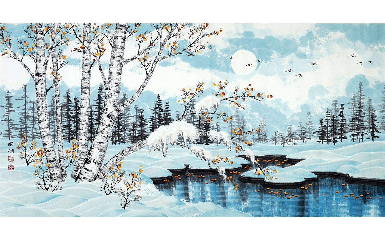 未上架-冰雪·无题-冯国钢作品