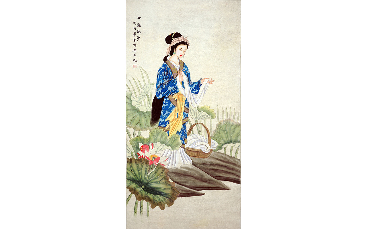 未上架-西施浣纱-李鸣作品