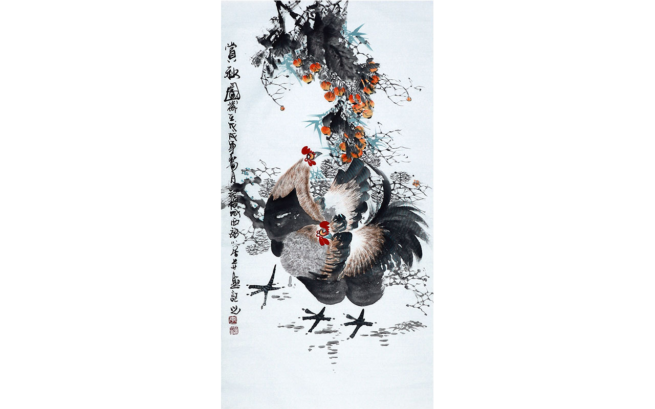 未上架-赏秋图-李文彬作品