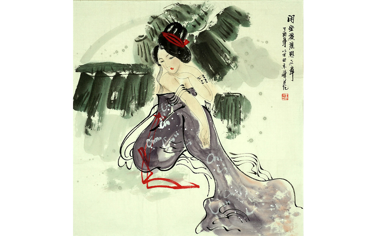 未上架-闲坐蕉荫思文章-王以才作品