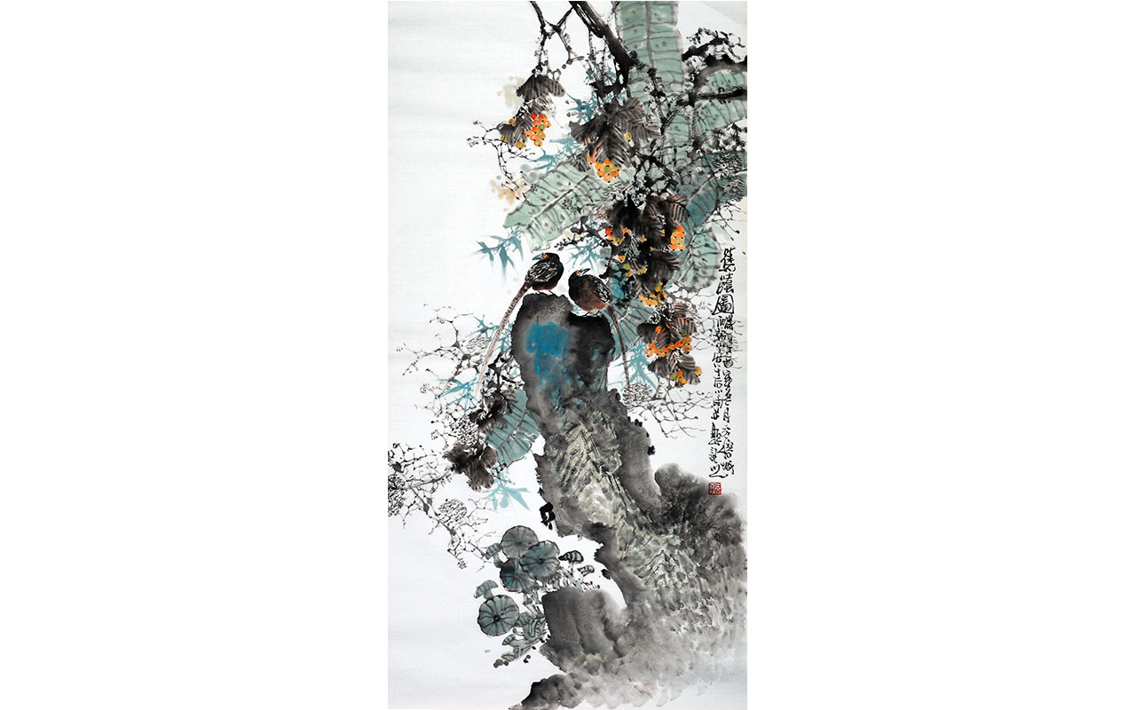 未上架-蕉荫图-石谷子作品