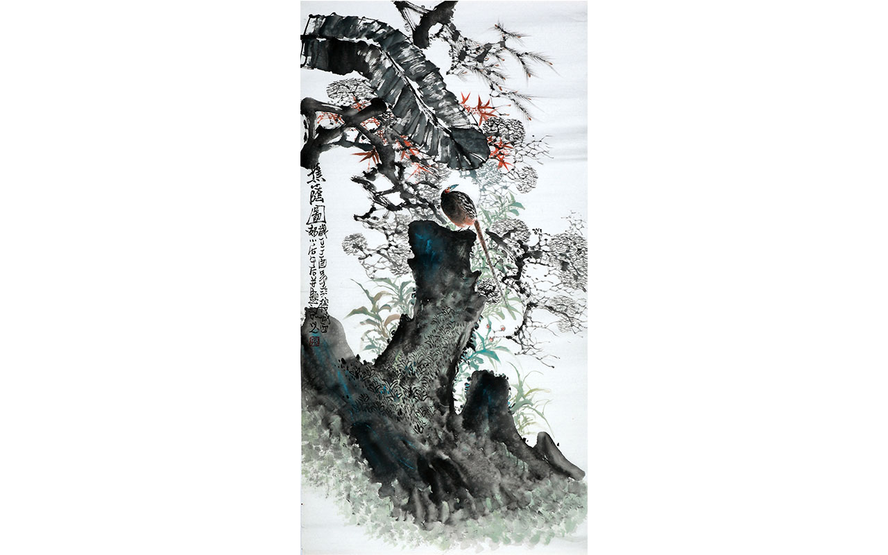 未上架-蕉荫图-石谷子作品