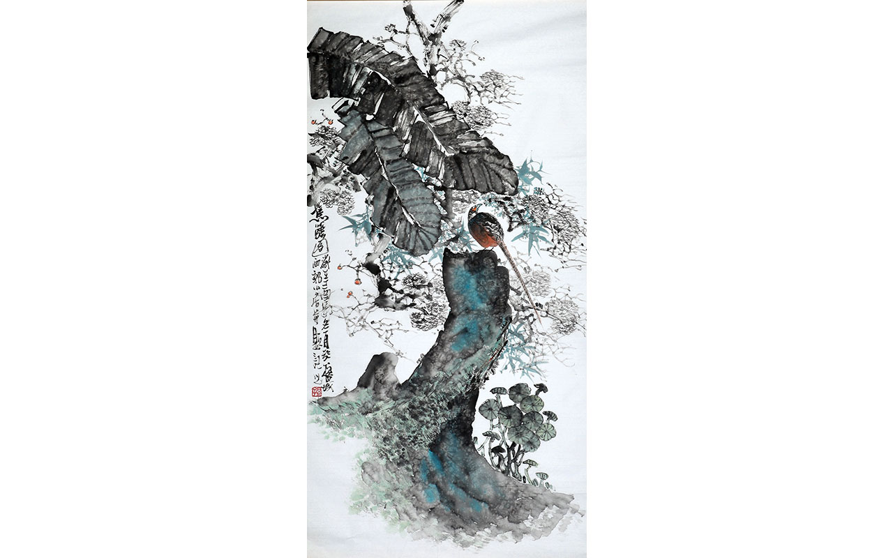 未上架-蕉荫图-石谷子作品