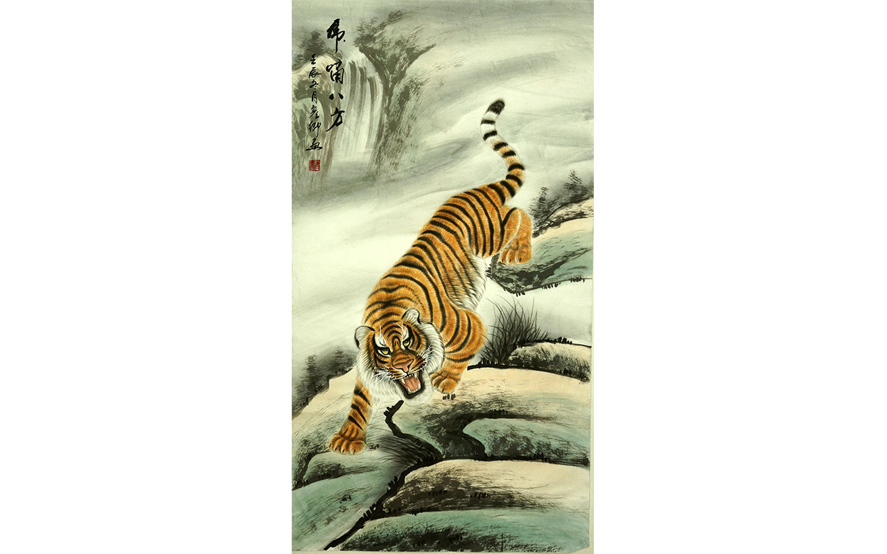 未上架-虎啸八方-肖彦卿作品
